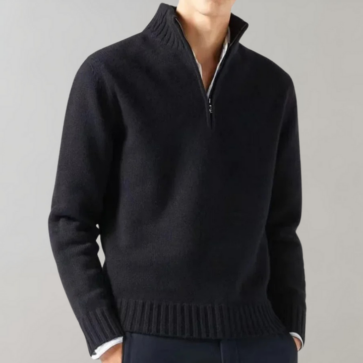 Stylish Half-Zip Men's Jumper - Ethan
