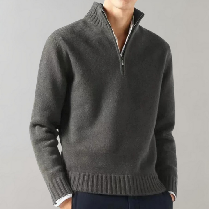 Stylish Half-Zip Men's Jumper - Ethan