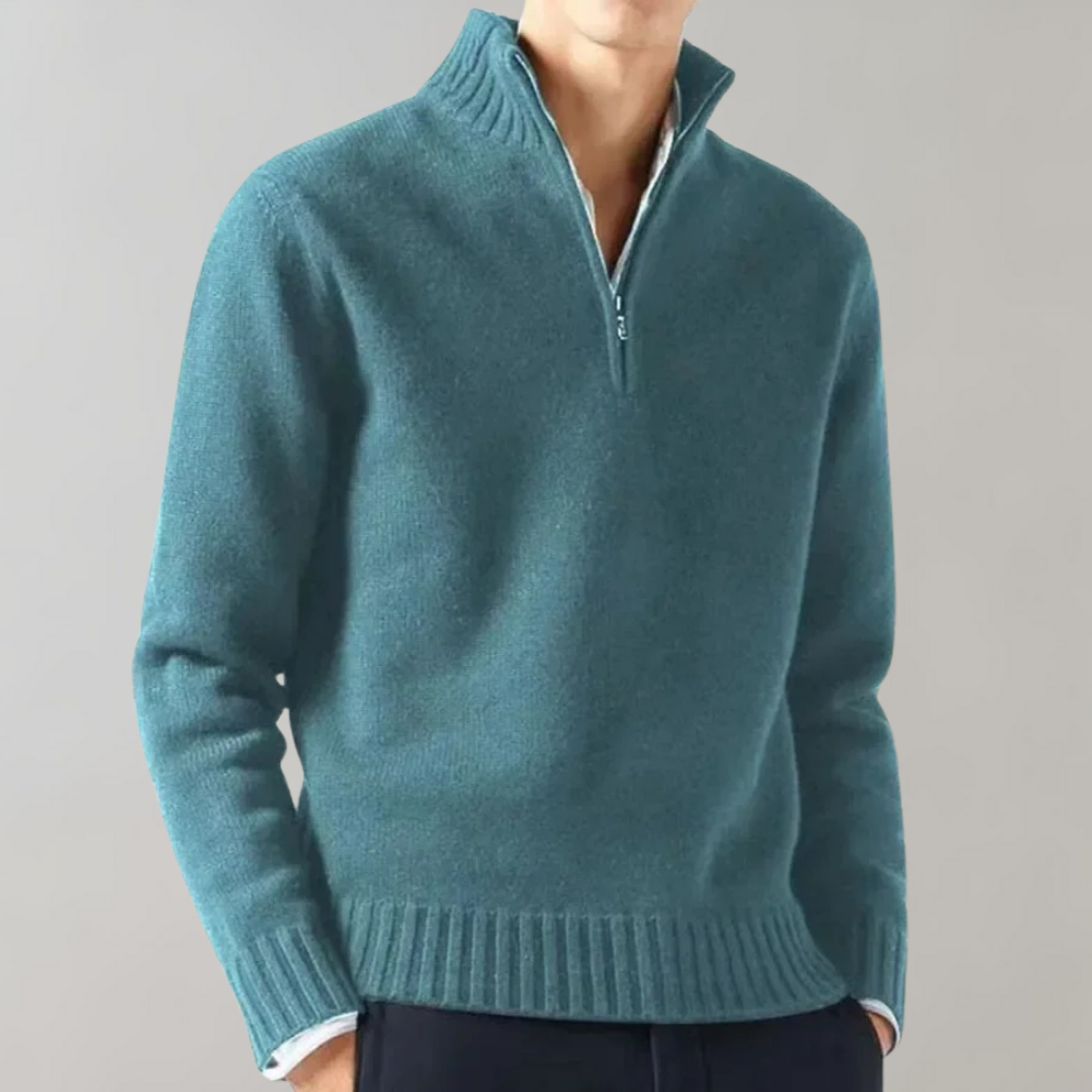 Stylish Half-Zip Men's Jumper - Ethan