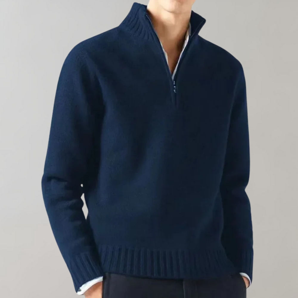 Stylish Half-Zip Men's Jumper - Ethan