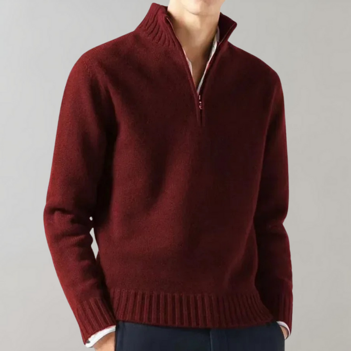 Stylish Half-Zip Men's Jumper - Ethan