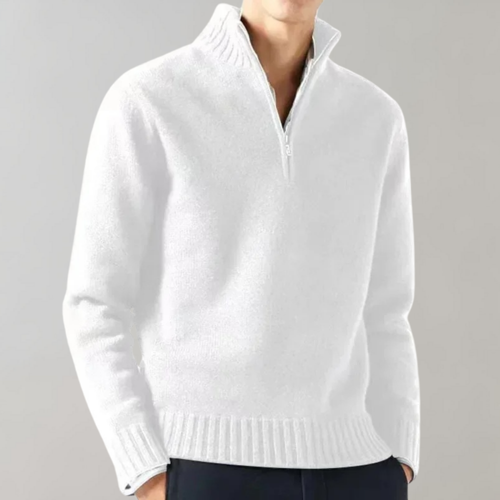 Stylish Half-Zip Men's Jumper - Ethan