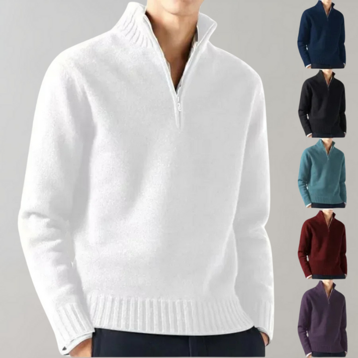 Stylish Half-Zip Men's Jumper - Ethan