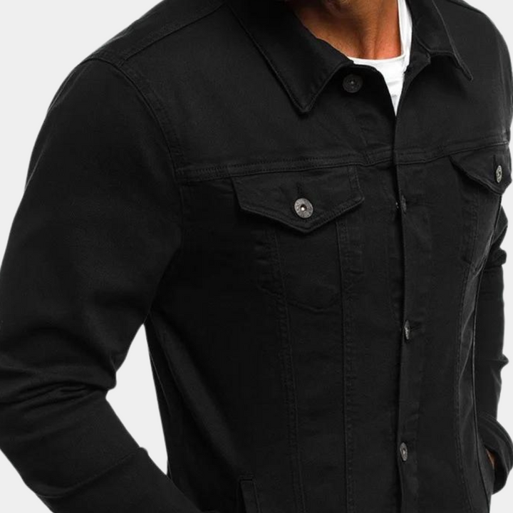 Casual Denim Jacket for Men Timeless Style Meets Everyday Comfort