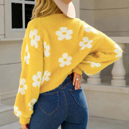 Haspana - Floral Sweater for women