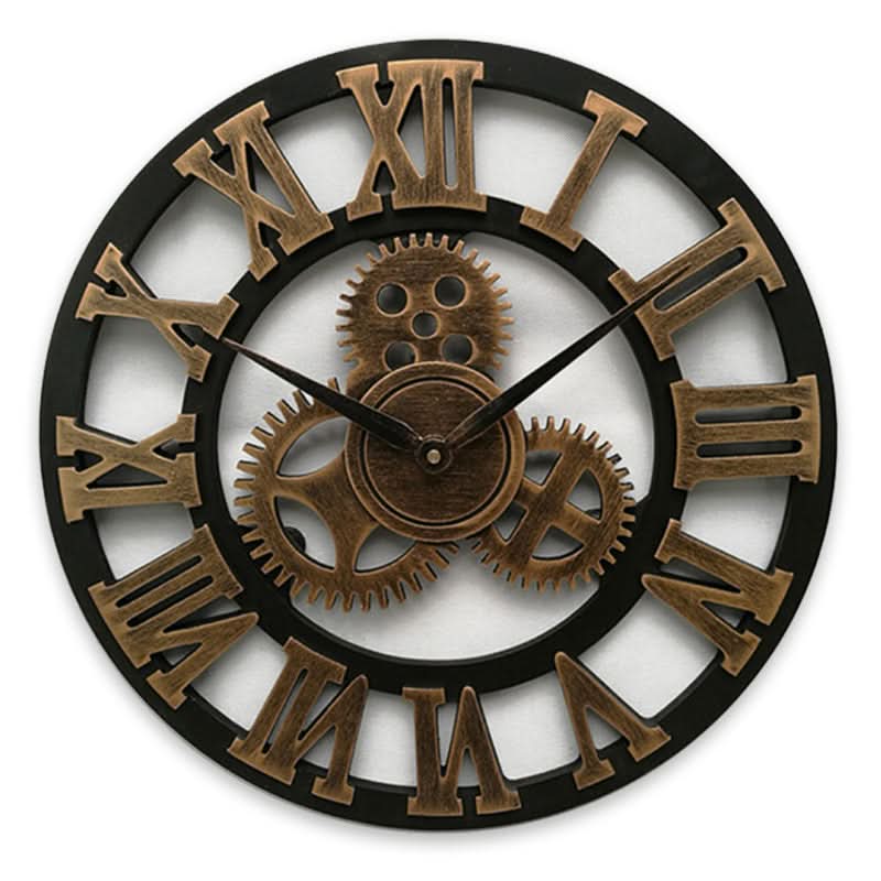 Aurex Industrial-Style Timeless Wall Clock, an Eye-Catcher for Living Room, Office and Bar