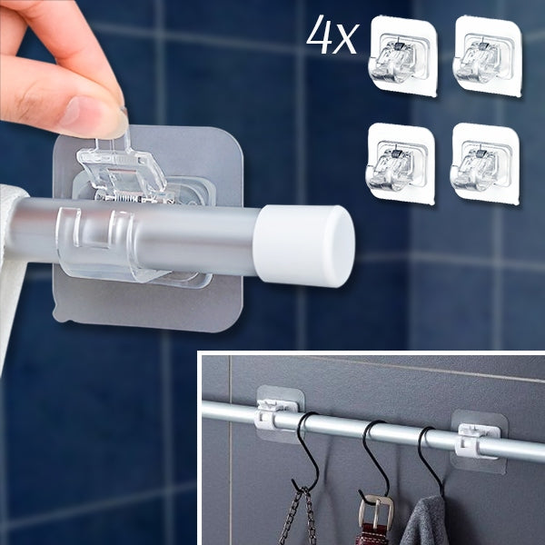 Set of 4 Versatile Storage Hooks for Tidy, Space-Saving Organisation