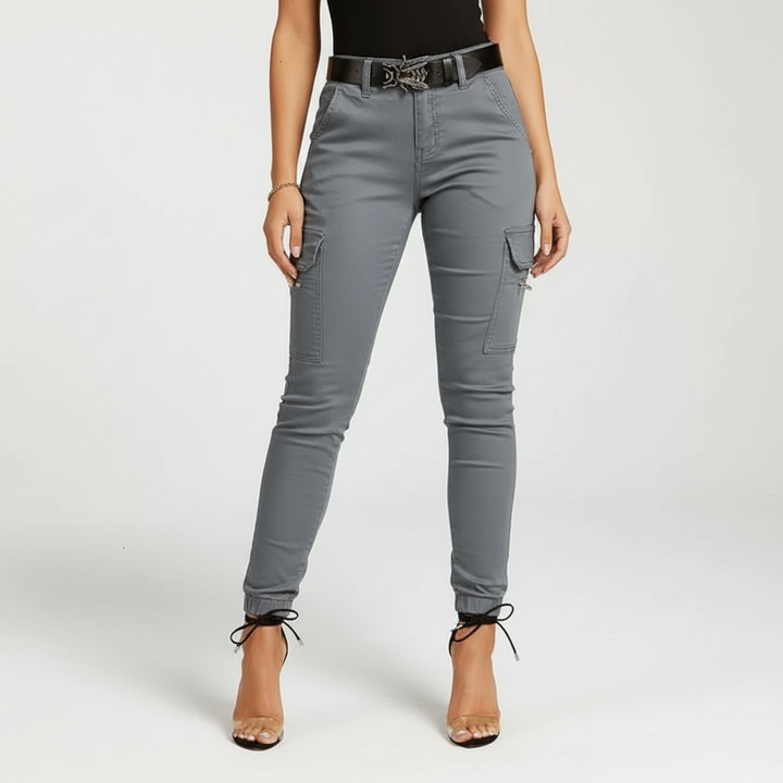 Cargo Jeans with Elastic Waistband - Regina