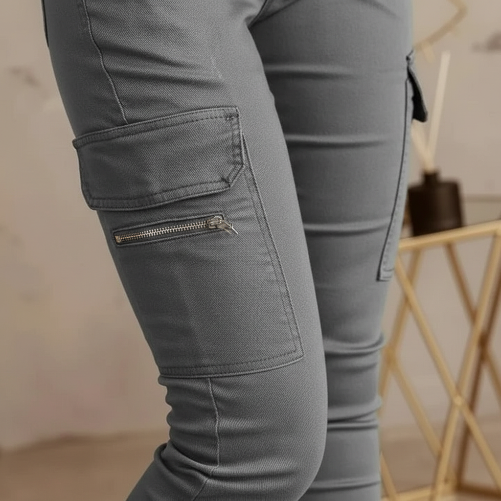 Cargo Jeans with Elastic Waistband - Regina