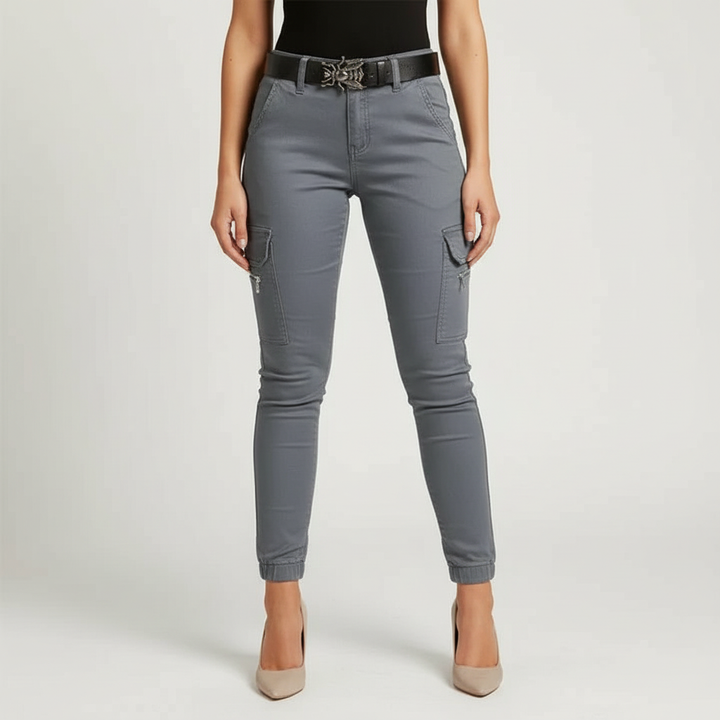Cargo Jeans with Elastic Waistband - Regina