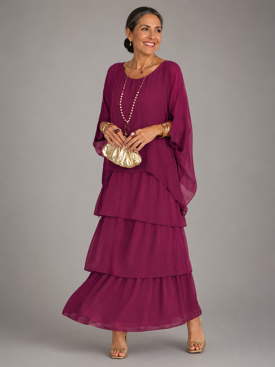 Elegant, flowing maxi dress