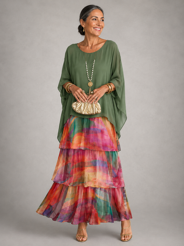 Elegant, flowing maxi dress