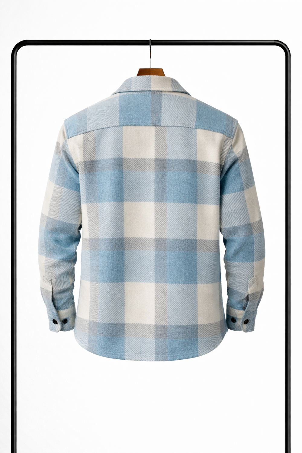 Classic Men's Checked Overshirt – Warm, Comfortable Mid-Layer Shirt Jacket