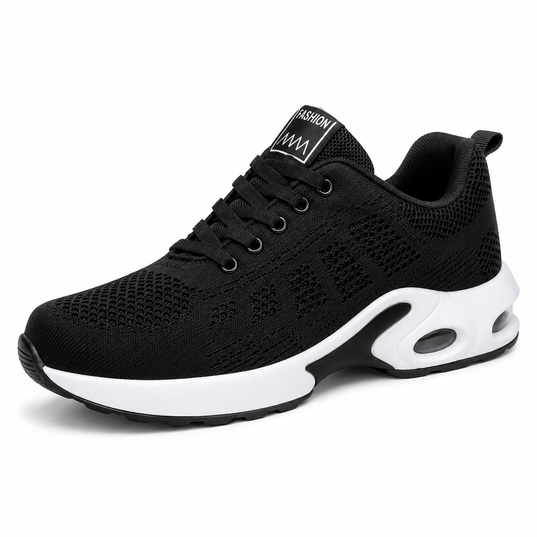 Lightweight orthopaedic women's trainers with breathable mesh and cushioned sole
