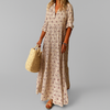 Women’s Vintage Print Lightweight Maxi Dress
