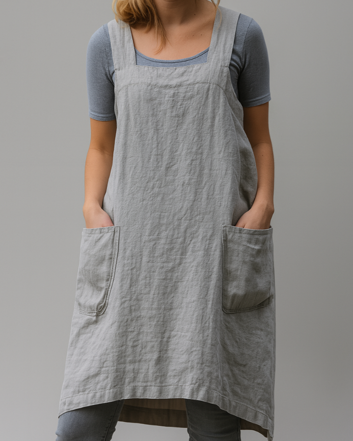 Women’s Apron Style Dress with Pockets