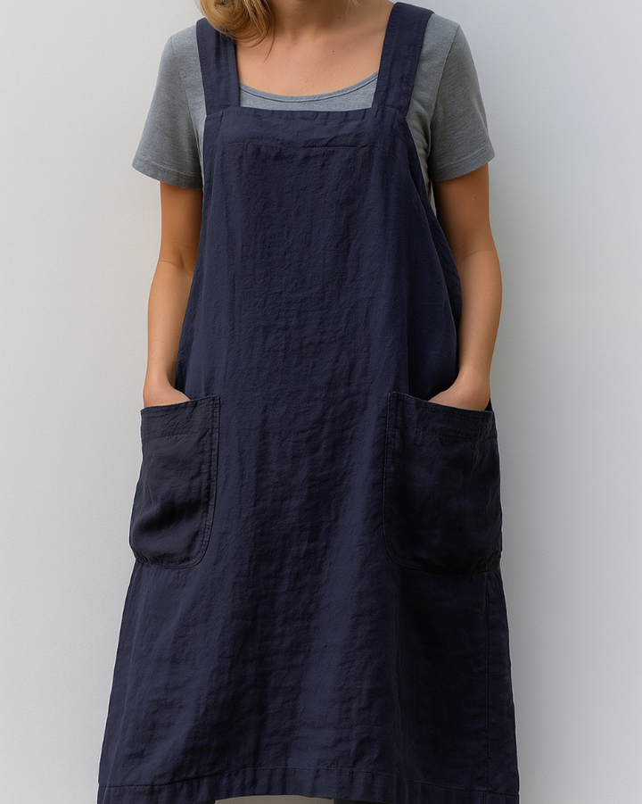 Women’s Apron Style Dress with Pockets