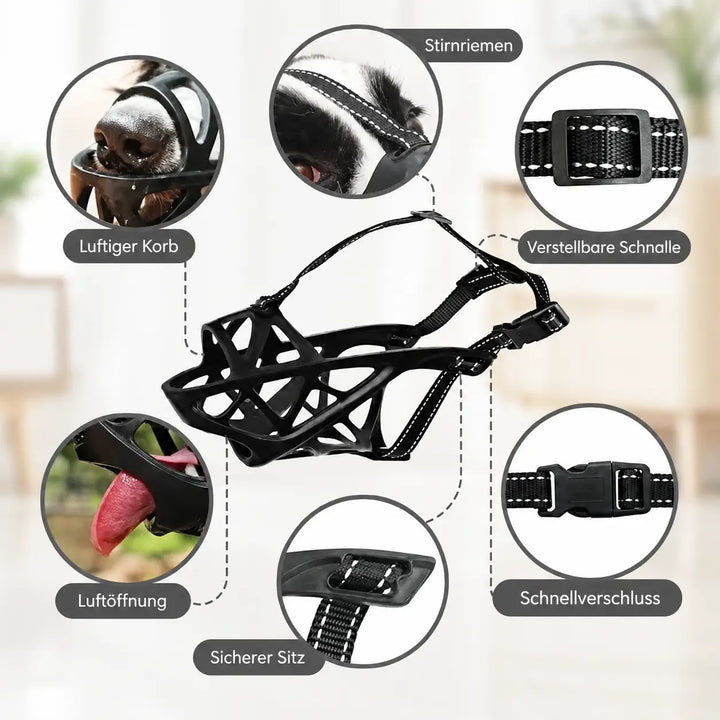 Dog Muzzle | Breathable & Adjustable for Training and Daily Use