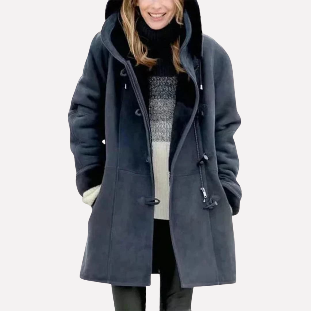 Women’s Jacket with Hood and Toggle Closure