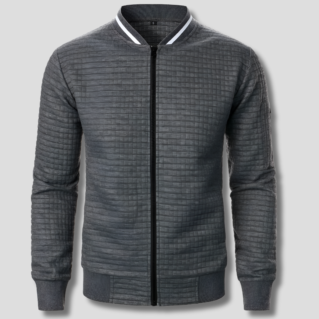 Comfortable and Warm Men’s Zip-Up Sweater