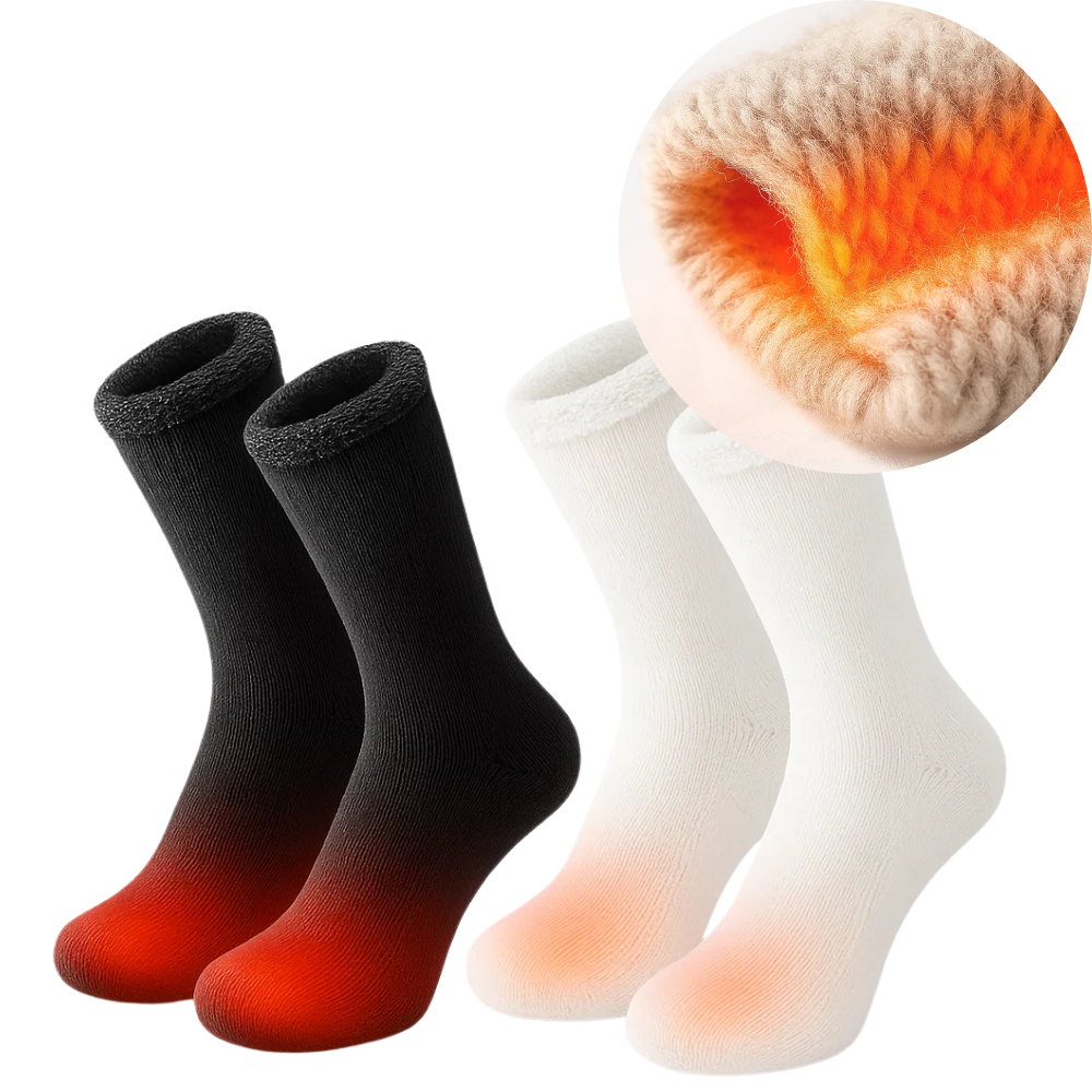 Thermal heated socks that keep your feet warm