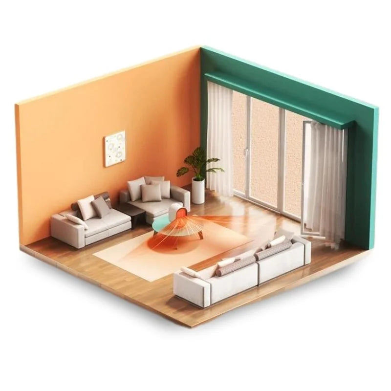Compact portable heater for office, workshop and study