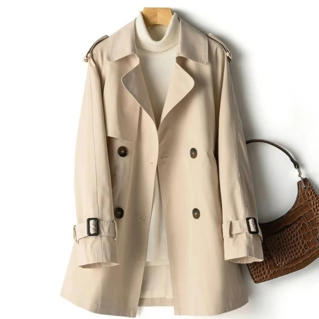 Trendy Long Women's Trench Coat - Mila