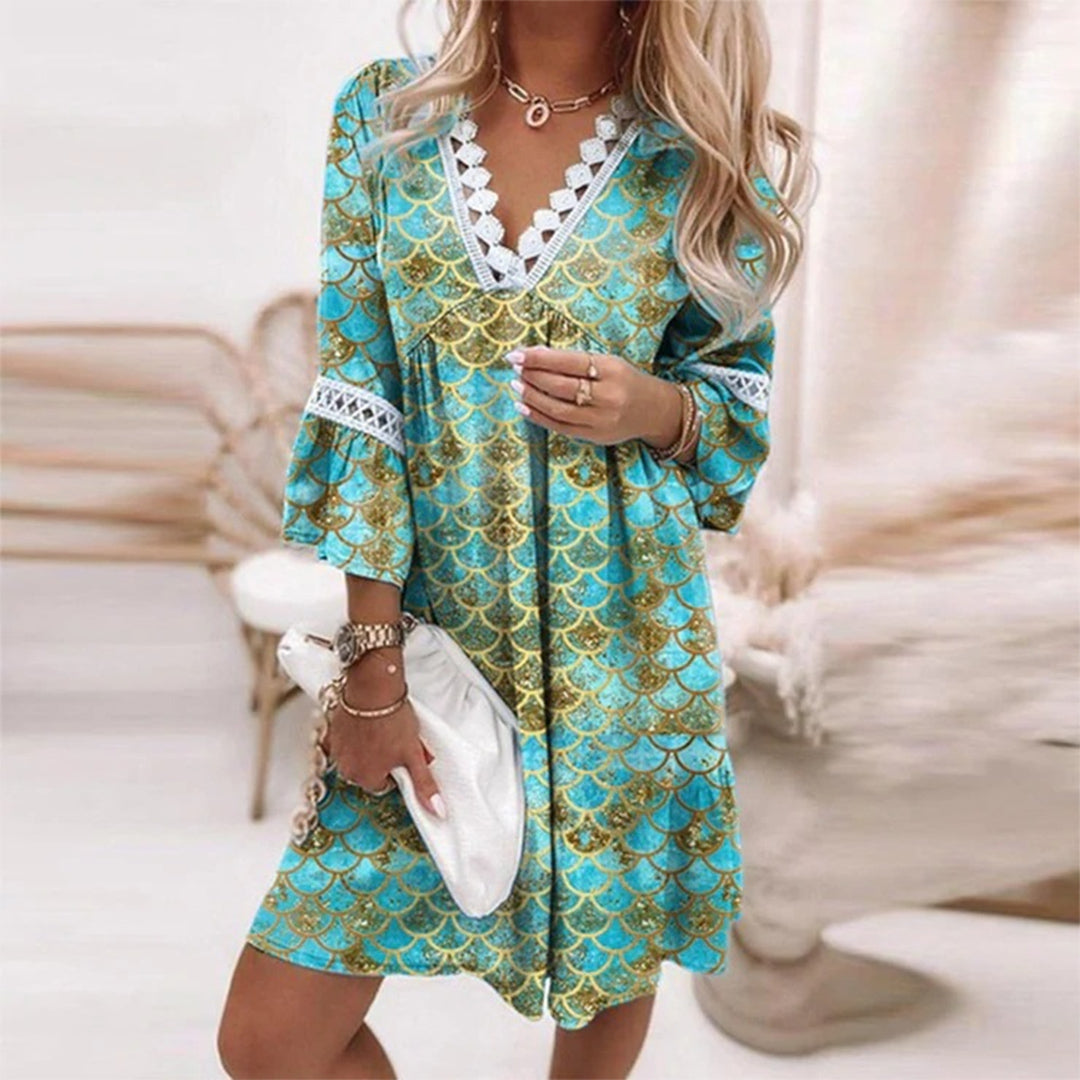 Stylish Printed Loose Dress