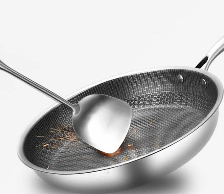 Stainless Steel Non-Stick Frying Pan – Effortless Cooking with Modern Design