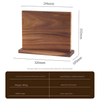 Efficient Kitchen Storage Magnetic Wood Knife Block