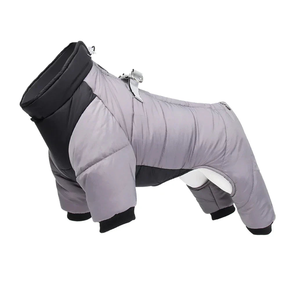 FurLuxe Waterproof Winter Coat with Harness Opening - Coat for Small and Medium Dogs
