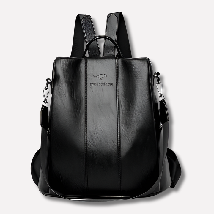 Women's Anti-Theft Leather Backpack
