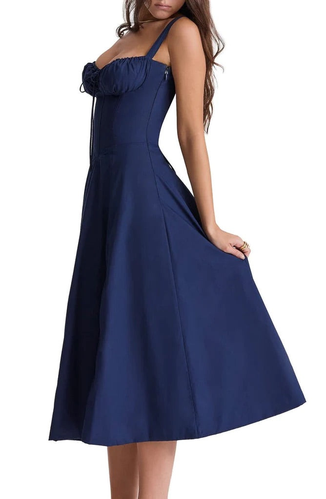 Floral Waist-Shaping Dress
