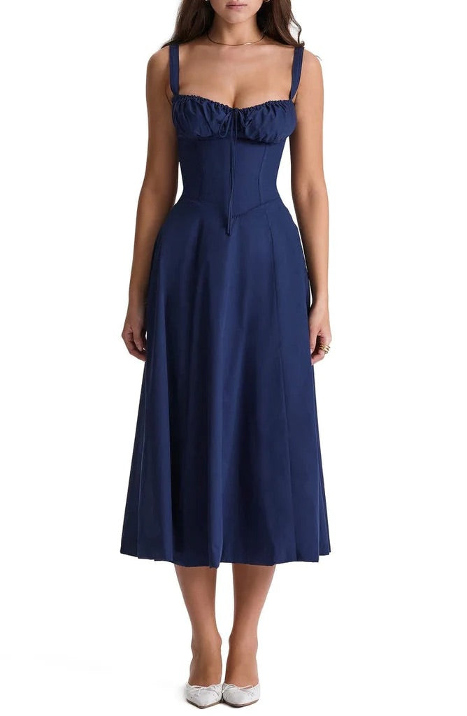 Floral Waist-Shaping Dress