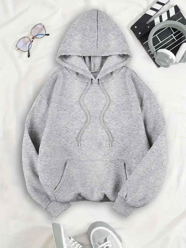 Women's Hoodie with Leopard Star Back Print and Clean Finish