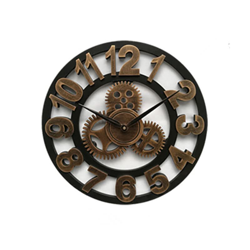 Aurex Industrial-Style Timeless Wall Clock, an Eye-Catcher for Living Room, Office and Bar