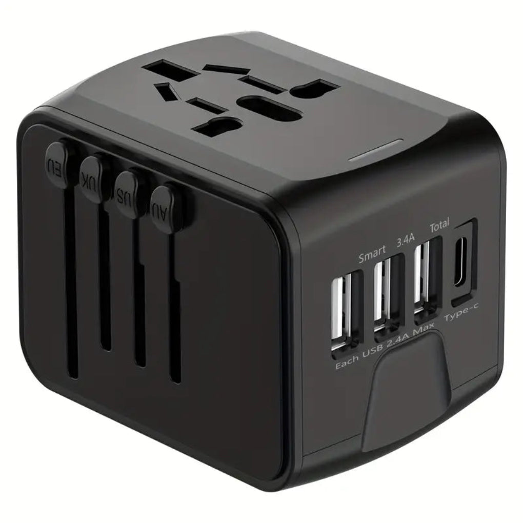 International Travel Plug Adapter Compact, Safe & Fast Charging for Global Use