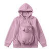 Cosy Sherpa Fleece Hoodie with Detachable Zip-On Baby Carrier Insert