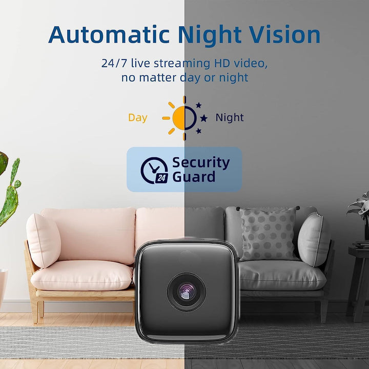 Indoor Camera | Night Vision & Motion Detection | Wi-Fi Access