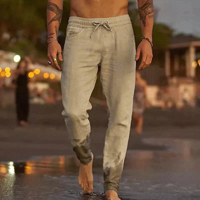 Casual Men's Linen Trousers – Luca
