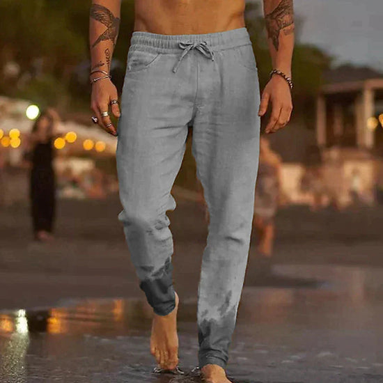 Casual Men's Linen Trousers – Luca