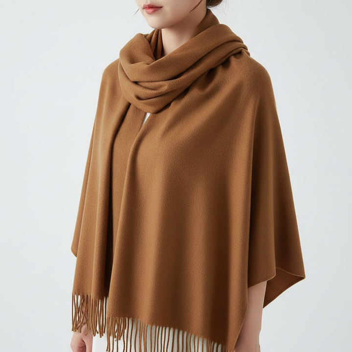 Cashmere Scarf with Diamond Pattern - CashmereDream