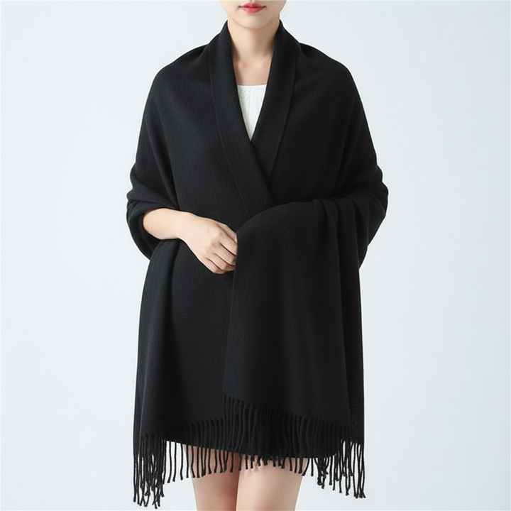 Cashmere Scarf with Diamond Pattern - CashmereDream