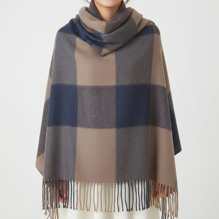 Cashmere Scarf with Diamond Pattern - CashmereDream