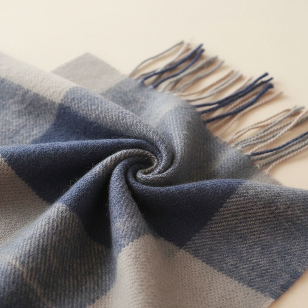 Cashmere Scarf with Diamond Pattern - CashmereDream