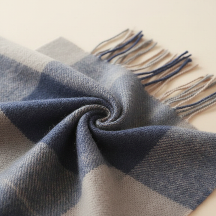 Cashmere Scarf with Diamond Pattern - CashmereDream