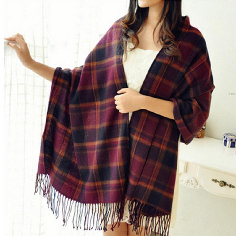 Cashmere Scarf with Diamond Pattern - CashmereDream