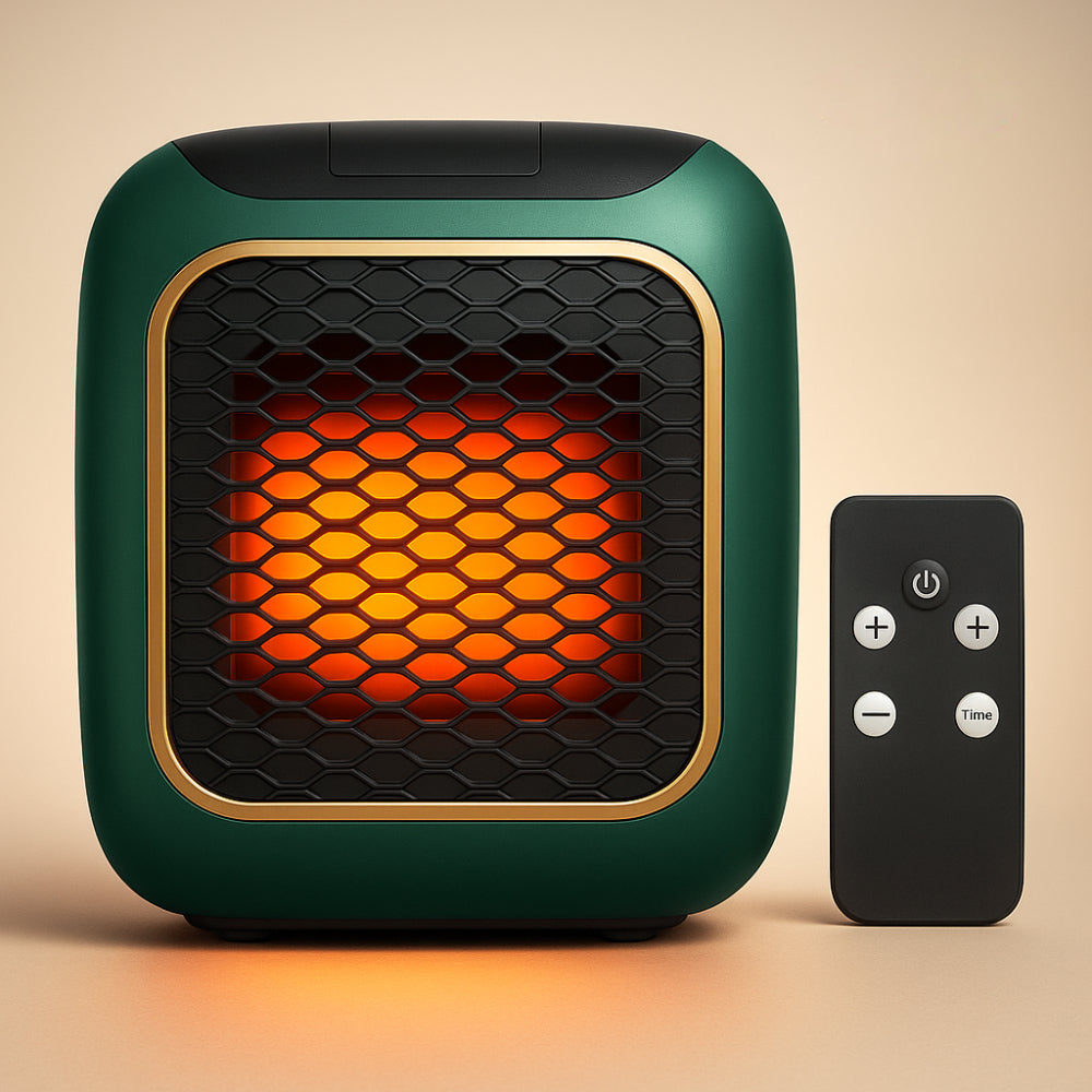 Ceramic wall heater with 16–32 °C thermostat