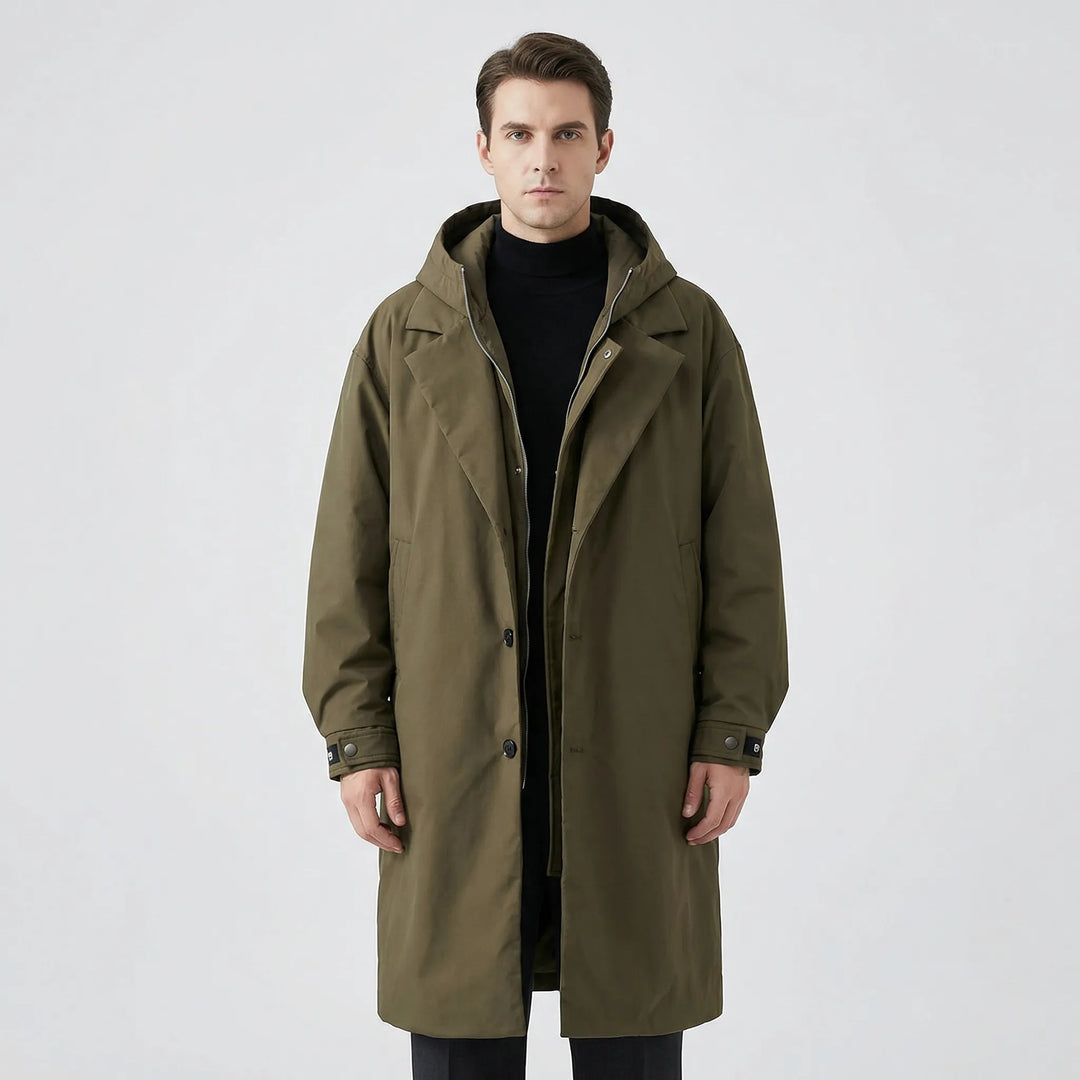 Classic Parka Trench Coat for Men - Armando