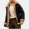 Leather Winter Jacket Bold Pilot Style with Warmth and Comfort